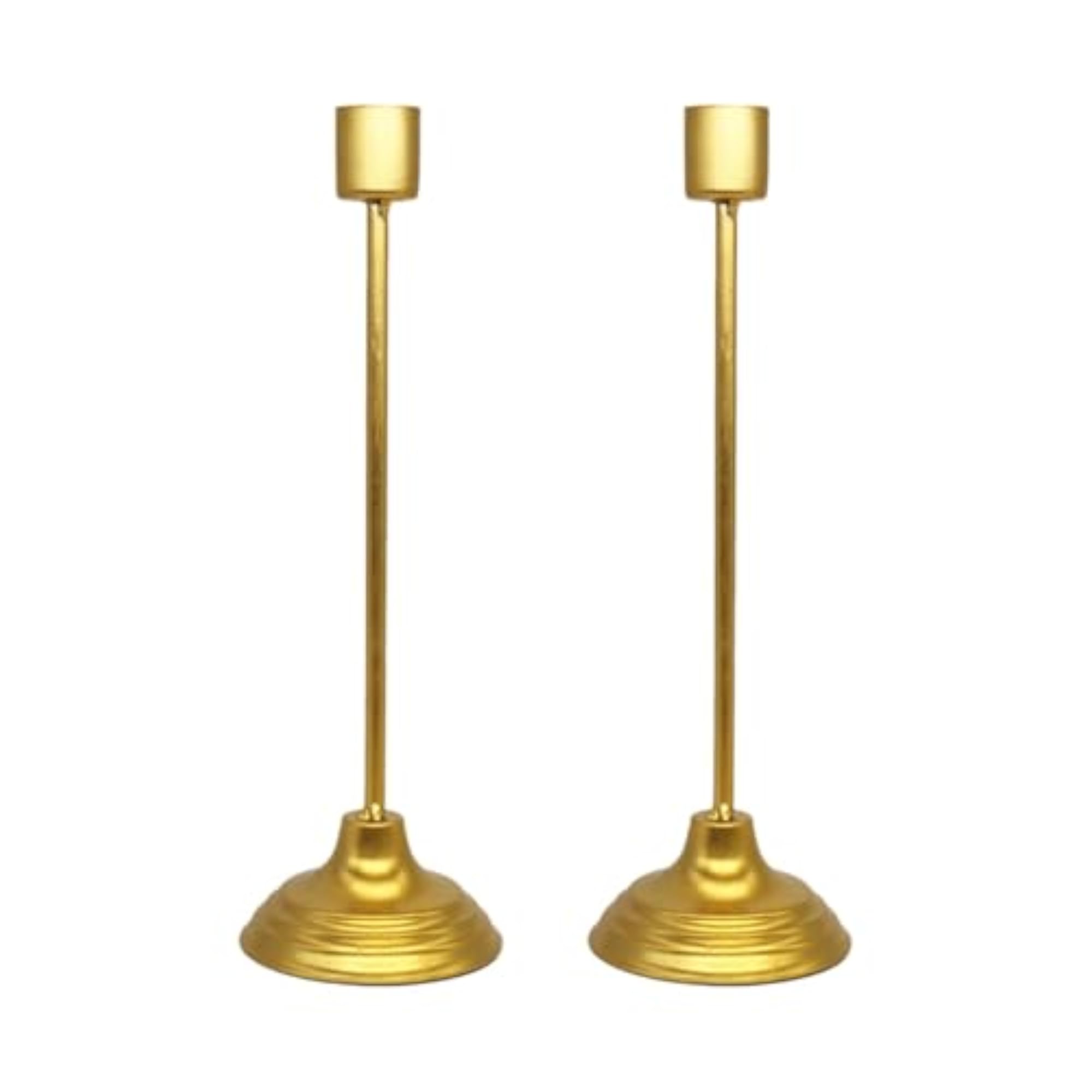 2 Pieces Metal Candle Holders Iron Candelabra